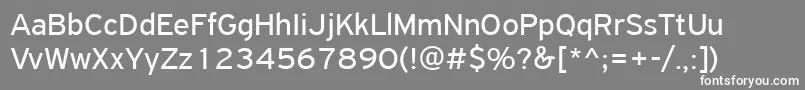 PfhighwaysansproRegular Font – White Fonts on Gray Background