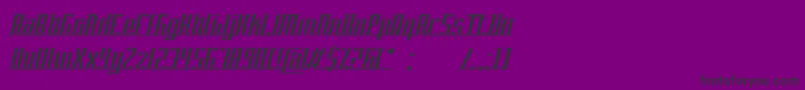 PlatformEightConnection Font – Black Fonts on Purple Background