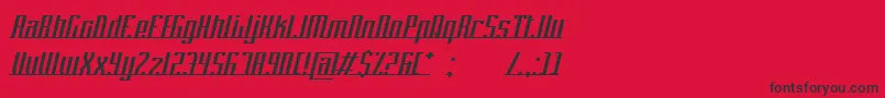 PlatformEightConnection Font – Black Fonts on Red Background