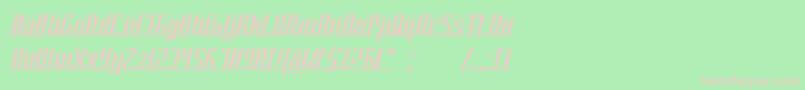 PlatformEightConnection Font – Pink Fonts on Green Background