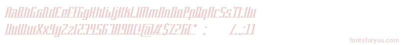 PlatformEightConnection Font – Pink Fonts on White Background