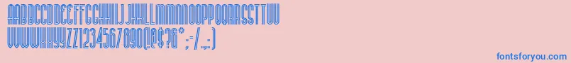 Buenan Font – Blue Fonts on Pink Background