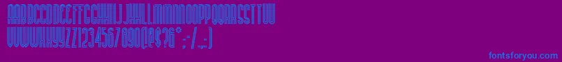 Buenan Font – Blue Fonts on Purple Background