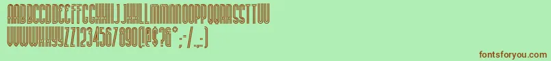 Buenan Font – Brown Fonts on Green Background