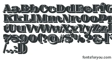 FatFlamingo5ShadowFill font – funky Fonts