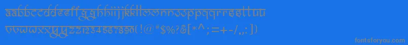Шрифт Bitlingravish – серые шрифты на синем фоне