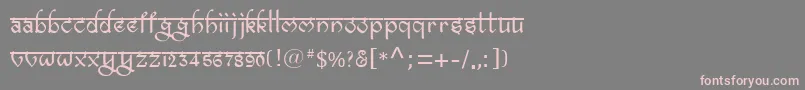 Шрифт Bitlingravish – розовые шрифты на сером фоне