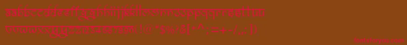Bitlingravish Font – Red Fonts on Brown Background