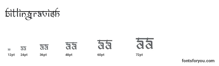 Bitlingravish Font Sizes