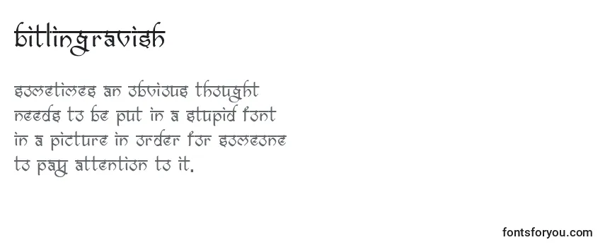 Bitlingravish Font
