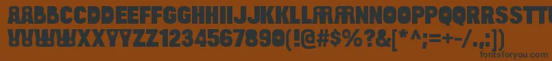 BulltoadsunshineRegular Font – Black Fonts on Brown Background