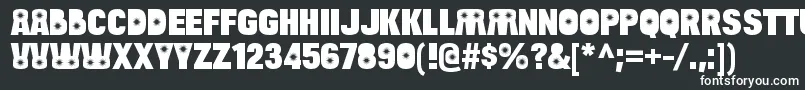 BulltoadsunshineRegular Font – White Fonts on Black Background