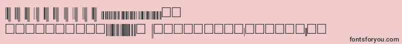 V200017 Font – Black Fonts on Pink Background