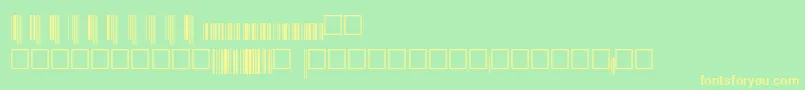 V200017 Font – Yellow Fonts on Green Background