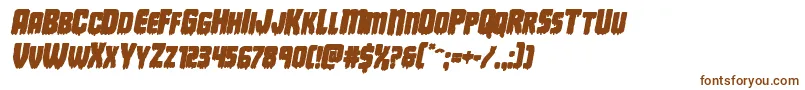 Deathbloodboldital-fontti – ruskeat fontit valkoisella taustalla