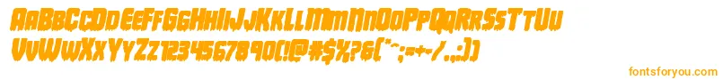 Deathbloodboldital Font – Orange Fonts on White Background