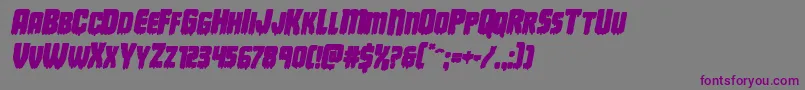 Deathbloodboldital-fontti – violetit fontit harmaalla taustalla