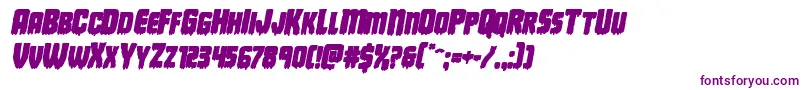 Deathbloodboldital Font – Purple Fonts on White Background