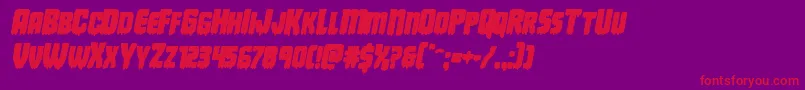 Deathbloodboldital Font – Red Fonts on Purple Background