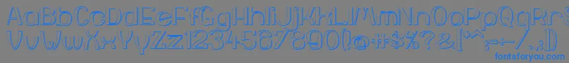 YiggivooUc3D-Schriftart – Blaue Schriften auf grauem Hintergrund