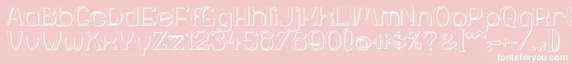 YiggivooUc3D Font – White Fonts on Pink Background