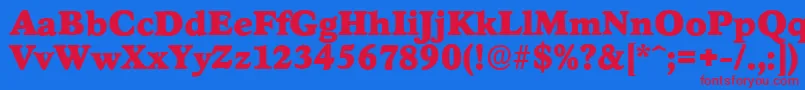 Подробнее о шрифте StratfordserialBlackRegular Шрифт StratfordserialBlackRegular – красные шрифты на синем фоне