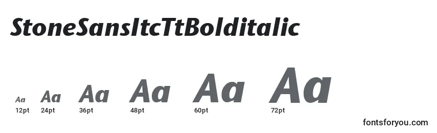 StoneSansItcTtBolditalic Font Sizes
