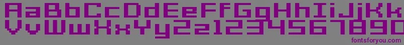 Acme7WideBoldXtnd Font – Purple Fonts on Gray Background