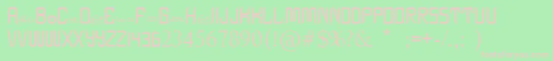 EidAlFitr1 Font – Pink Fonts on Green Background