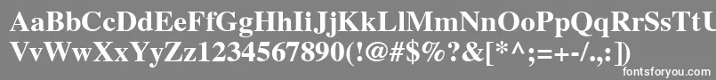 フォントVremyaBold – 灰色の背景に白い文字