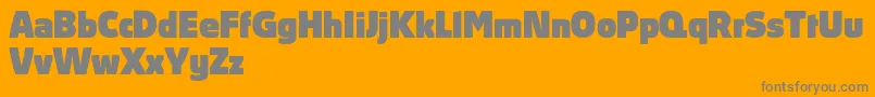 AbsolutProBlack-Schriftart – Graue Schriften auf orangefarbenem Hintergrund