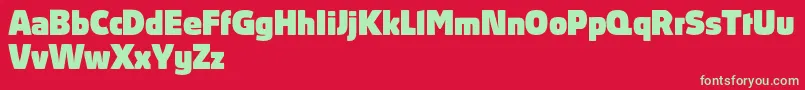 AbsolutProBlack Font – Green Fonts on Red Background
