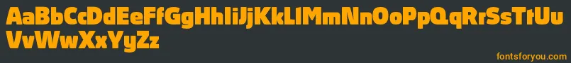AbsolutProBlack-Schriftart – Orangefarbene Schriften auf schwarzem Hintergrund