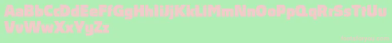 AbsolutProBlack Font – Pink Fonts on Green Background