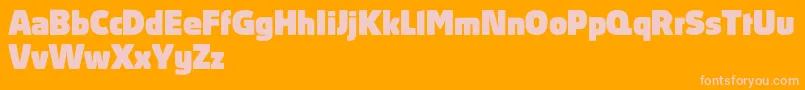 AbsolutProBlack Font – Pink Fonts on Orange Background