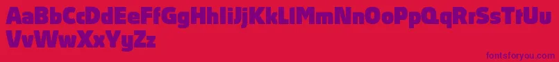 AbsolutProBlack Font – Purple Fonts on Red Background