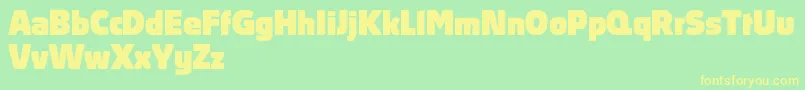 AbsolutProBlack Font – Yellow Fonts on Green Background