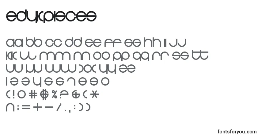 Шрифт ZdykPisces – алфавит, цифры, специальные символы