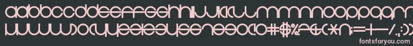 ZdykPisces Font – Pink Fonts on Black Background