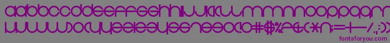 ZdykPisces Font – Purple Fonts on Gray Background