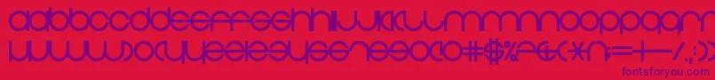 ZdykPisces Font – Purple Fonts on Red Background
