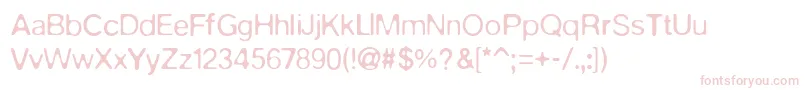 PfaquaLight Font – Pink Fonts on White Background