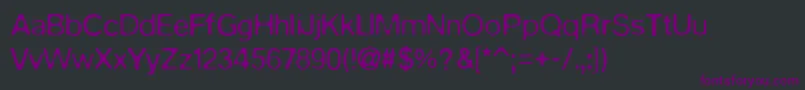 PfaquaLight Font – Purple Fonts on Black Background