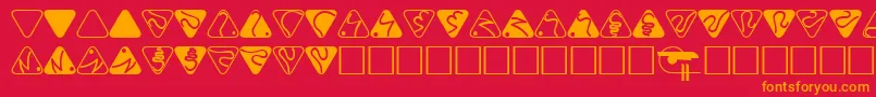 Trill Font – Orange Fonts on Red Background
