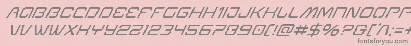 Miraclemercurysuperital Font – Gray Fonts on Pink Background