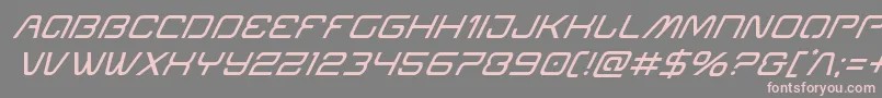 Miraclemercurysuperital Font – Pink Fonts on Gray Background