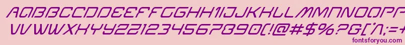 Miraclemercurysuperital Font – Purple Fonts on Pink Background