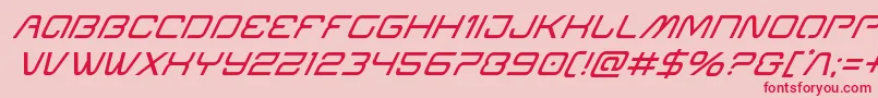 Miraclemercurysuperital Font – Red Fonts on Pink Background