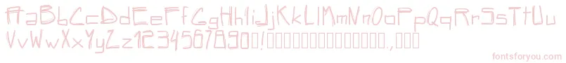Więcej informacji o czcionce Pwsquared Czcionka Pwsquared – różowe czcionki