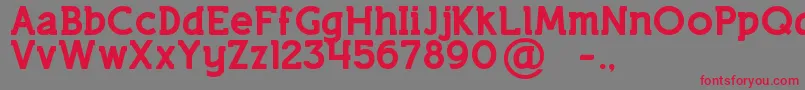LifestyleMarkerM54 Font – Red Fonts on Gray Background
